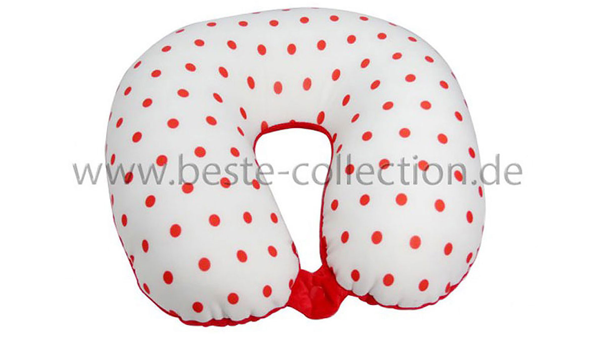 NECK Weiß mit Roten Punkten - Nackenrolle